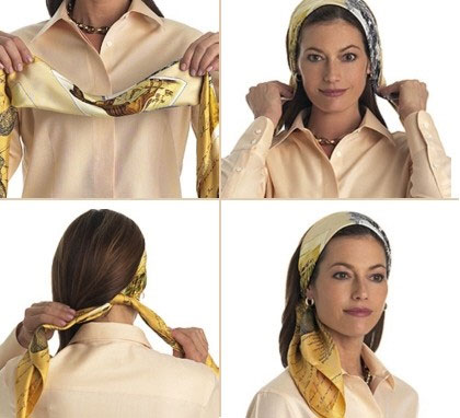 Вдохновляясь подиумами: как завязать платок на голове